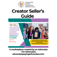 Creator Seller's Guide title a diverse group of 6 smilling people embracing each other
